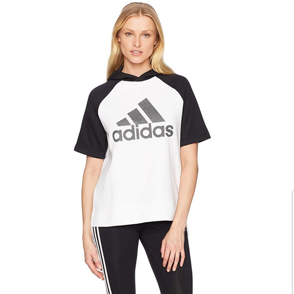 Adidas short sleeve hoody